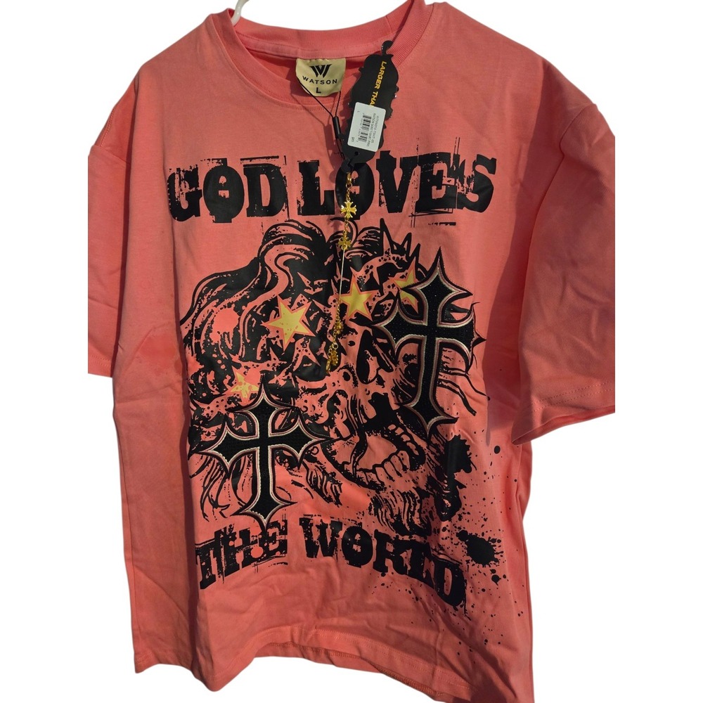 Watson Luxe‎ God Loves Size Large Pink